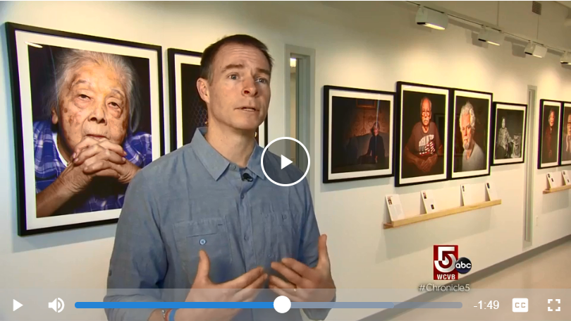 Joe Wallace Discusses Portraits of Dementia Exhibit in WCVB Interview