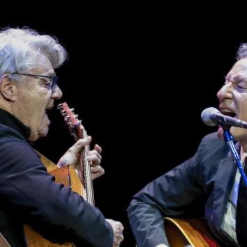 Steve Miller and Lyle Lovett by Jim Sabitus