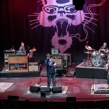Band Blues Traveler performing onstage  