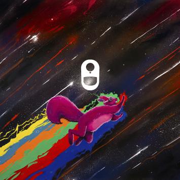 Galaxyc by Adam J. O'Day Galaxyc by Adam J. O'Day colorful painting of a squirrel in space