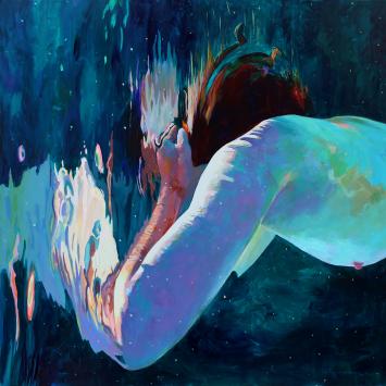 Kat O'Connor, Girl Next Door, 2021, Acrylic on ACP Painting by Kat O'Connor, Girl Next Door, 2021, Acrylic on ACP