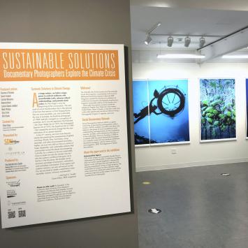Exhibition Sign from the Sustainable Solutions exhibition