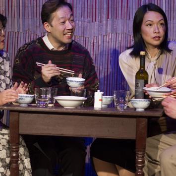 Rehearsal photo from The Joy Luck Club