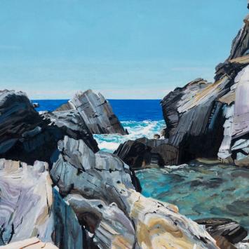 Tidal Pool painting by Louise Arnold
