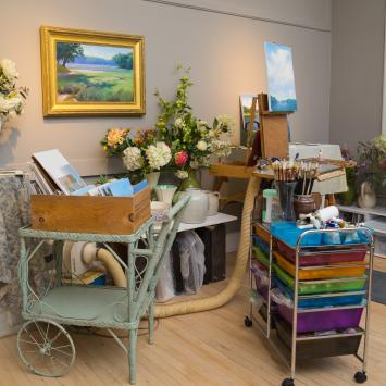 Jean Lightman's Studio Artist studio