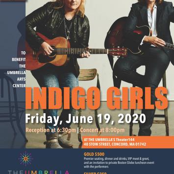 Indigo Girls Benefit Concert for The Umbrella  Poster